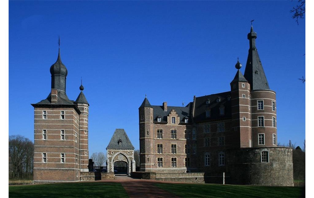 Das Wasserschloss Merode im Renaissance-Stil in Langerwehe.