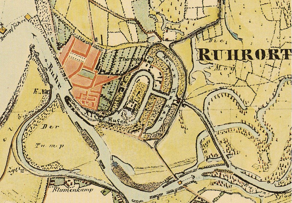 Die Ruhrorter Häfen in den 1840er Jahren