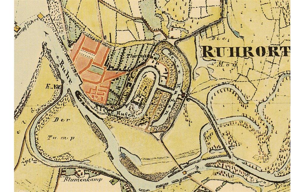 Die Ruhrorter Häfen in den 1840er Jahren