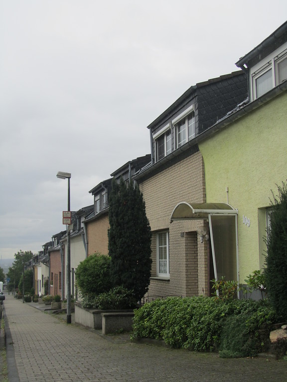 Reihenhäuser der Kolonie Pingsdorf im oberen Teil der Maiglerstraße (2014)