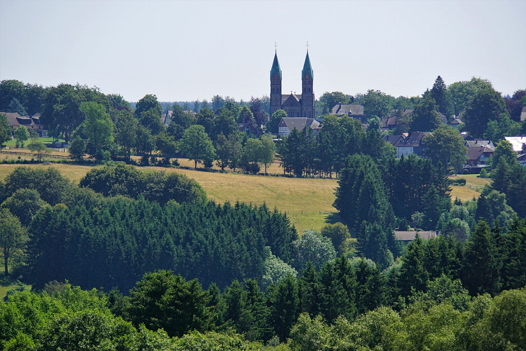 Blick auf den westlichen Ortsrand von Kalterherberg (2023)
