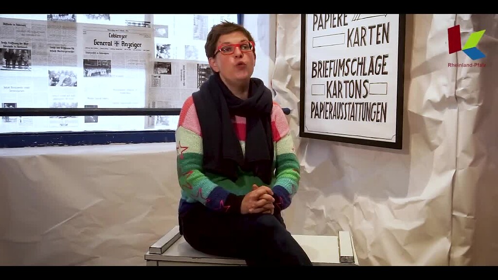 Christina Zirngibl, die Leiterin der Kulturfabrik (KuFa) in Koblenz-Lützel, über die Geschichte der Fabrik "M. Mayer, Papierwaren-­Fabrik und ­Export" (2021)