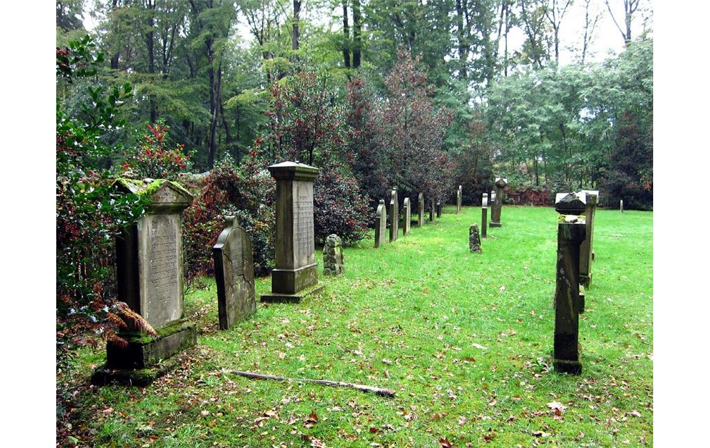 Gräberfeld des alten jüdischen Friedhofs Kettwig am Blomericher Weg (2011).