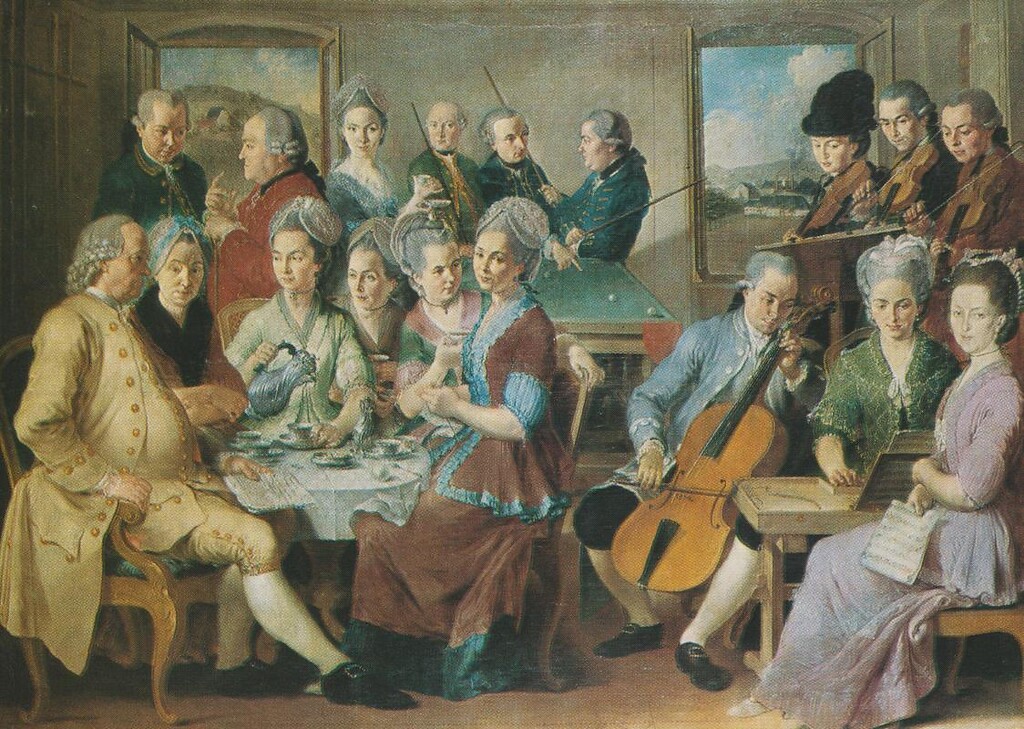 "Die Familie Johannes Remy in Bendorf bei Koblenz, Gemälde von Januarius Zick aus dem Jahr 1776