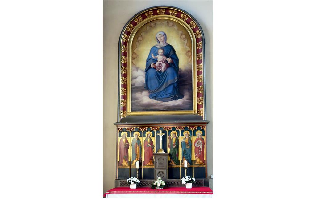 Marienaltar in der Pfarrkirche Sankt Johannes der Täufer in Treis (2022)