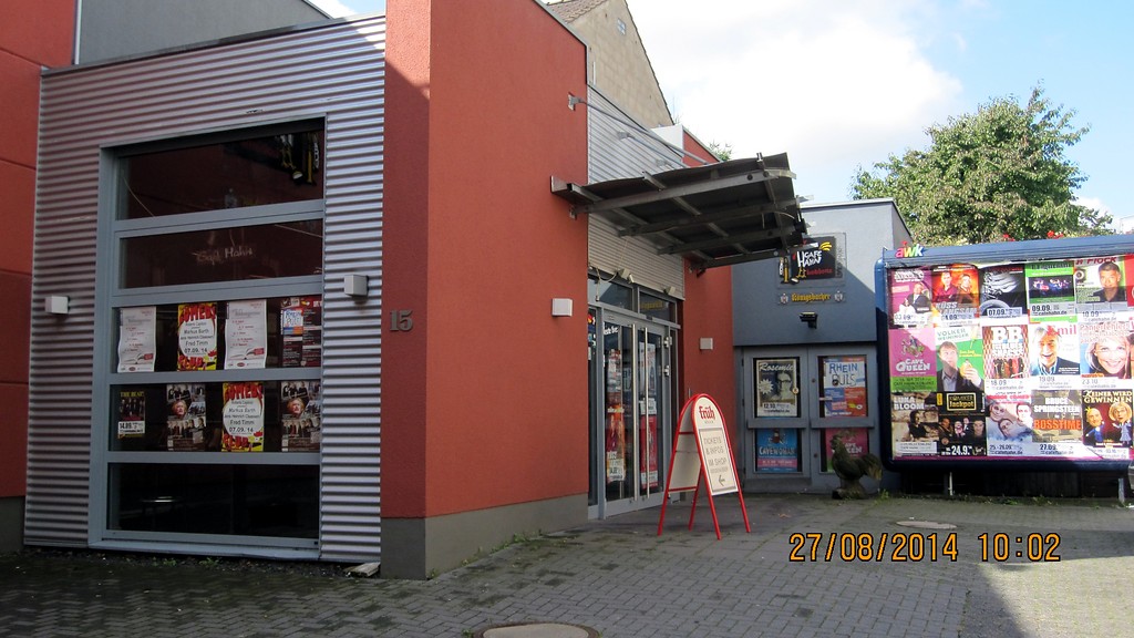 Der Eingangsbereich zum Café Hahn in Koblenz-Güls (2014)