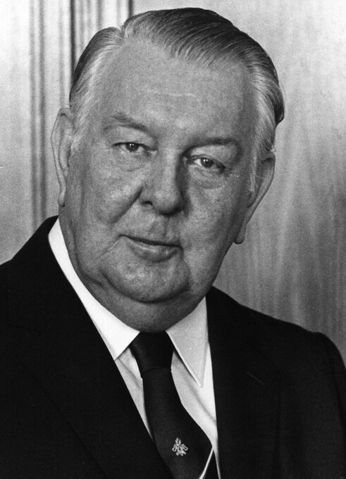 Undatiertes Porträtfoto des Landtagspräsidenten von Nordrhein-Westfalen und Oberbürgermeisters von Köln John van Nes Ziegler (1921-2006).