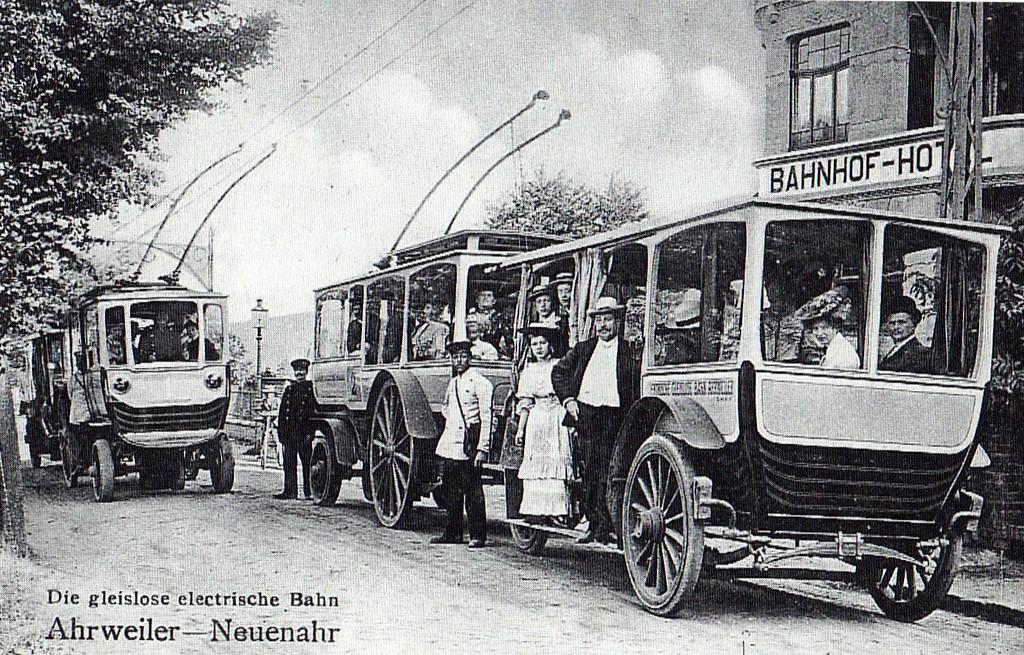 Elektrische gleislose Bahn zwischen Walporzheim und Bad Neuenahr (1908)