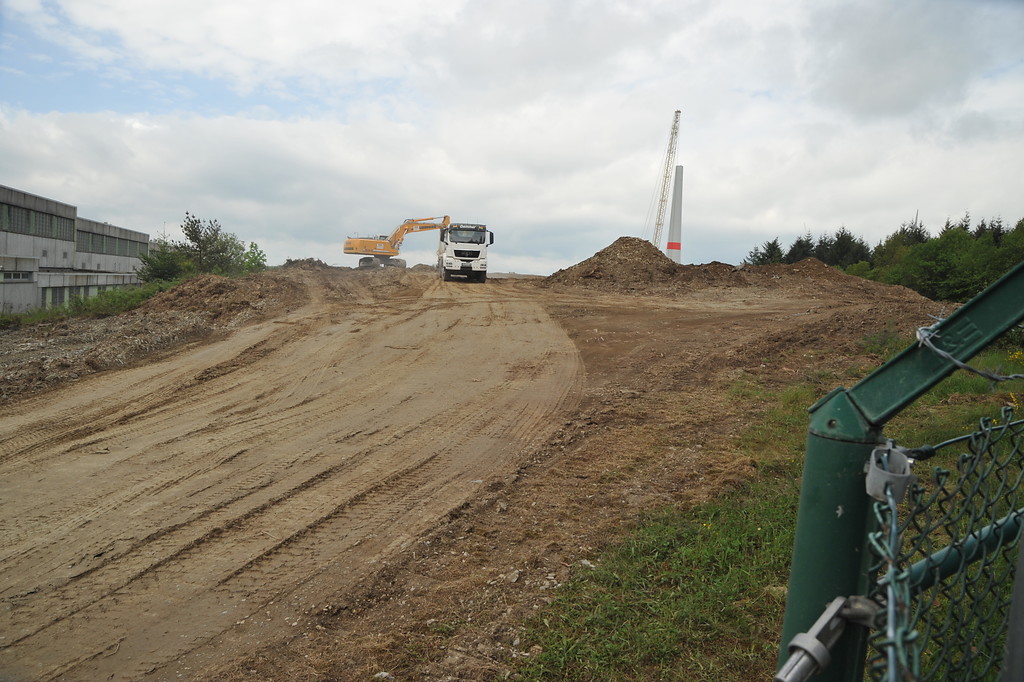 Bauarbeiten auf der ehemaligen Limes-Wachtturmstelle Wp 2/51 bei Heidenrod-Kemel im Rheingau-Taunus-Kreis (2012)