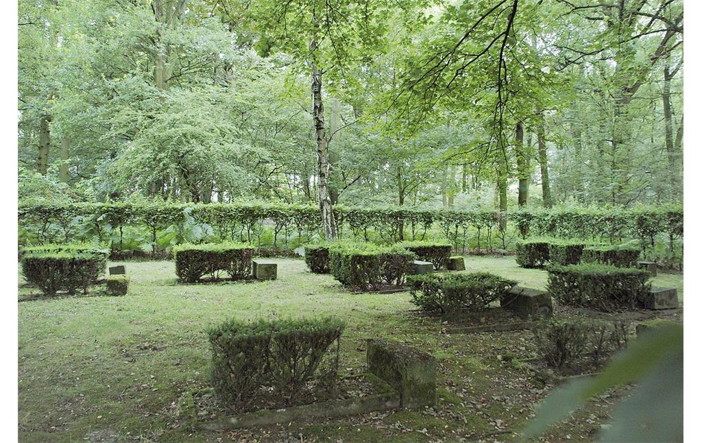 Blick auf das Gräberfeld des jüdischen Friedhofs Anrath-Willich