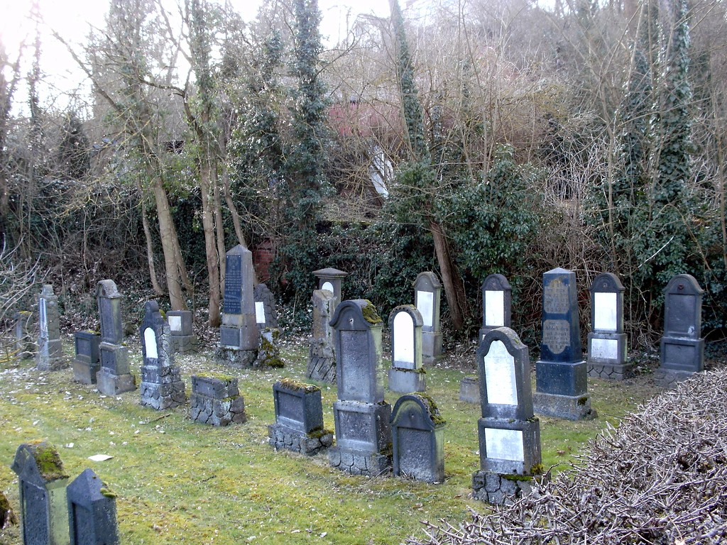 Gräberfeld auf dem jüdischen Friedhof Waldstraße in Mayen (2013).