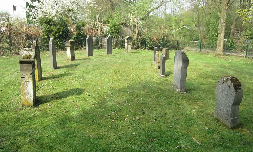 Das Gräberfeld auf dem Jüdischen Friedhof am Kuhdyck in Rheinberg-Orsoy (2014)