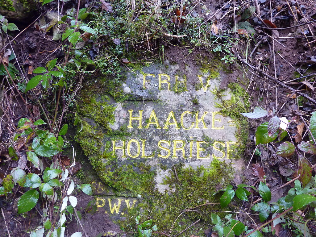 Ritterstein Nr. 121 Frh. v. Haacke=Holsriese" in Sperbrunn an der L 499 (2014)