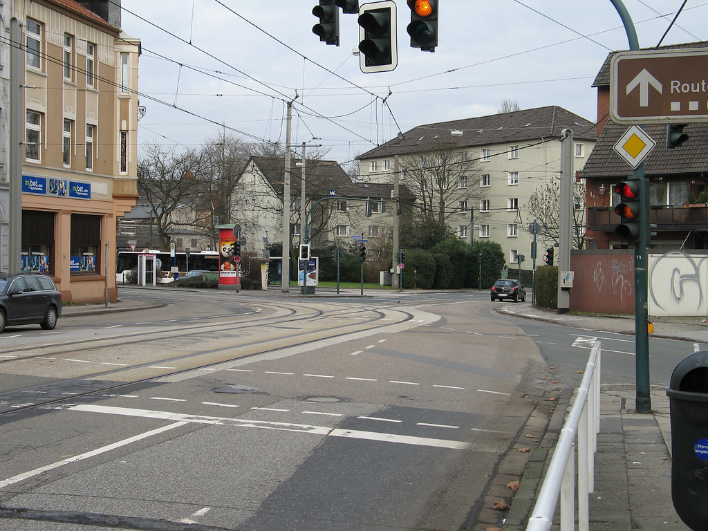 Straßenbahn-Wendeschleife Hanielstraße in Essen-Katernberg (2011)