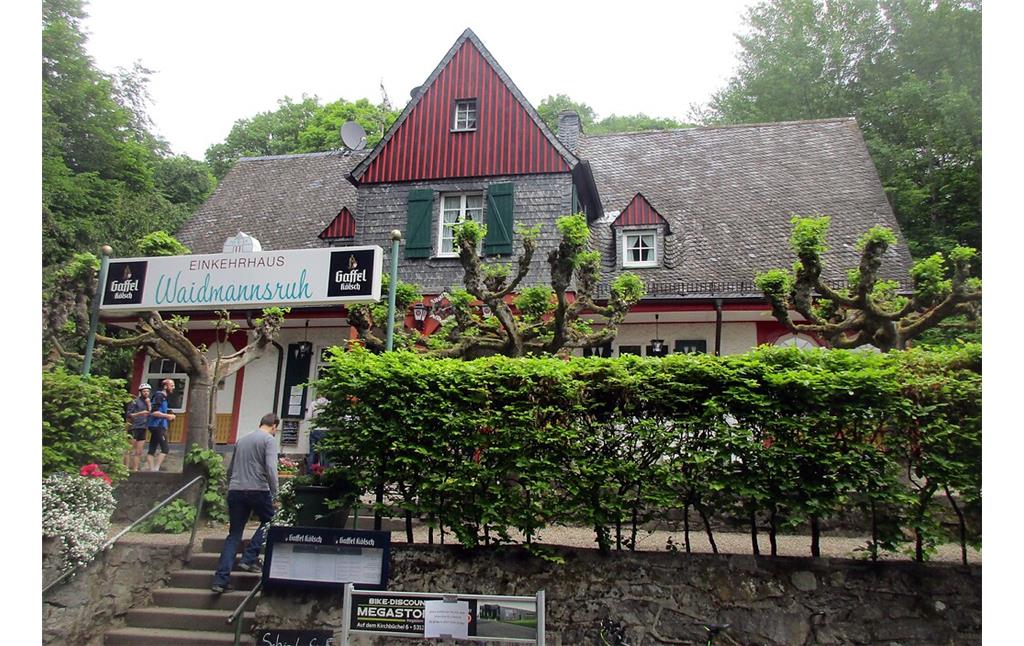 Das im Siebengebirge zwischen Petersberg und Ölberg liegende Einkehrhaus "Waidmannsruh" (2020).