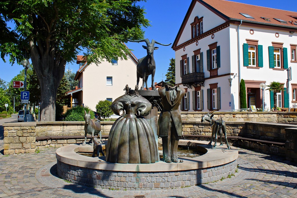 Geißbockbrunnen in Deidesheim (2019)