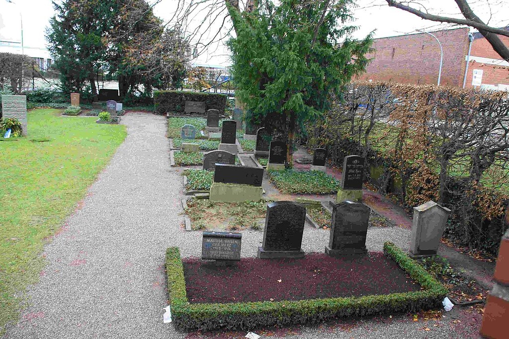 Das Gräberfeld des jüdischen Friedhofs in der Neusser Straße in Erkelenz (2010).