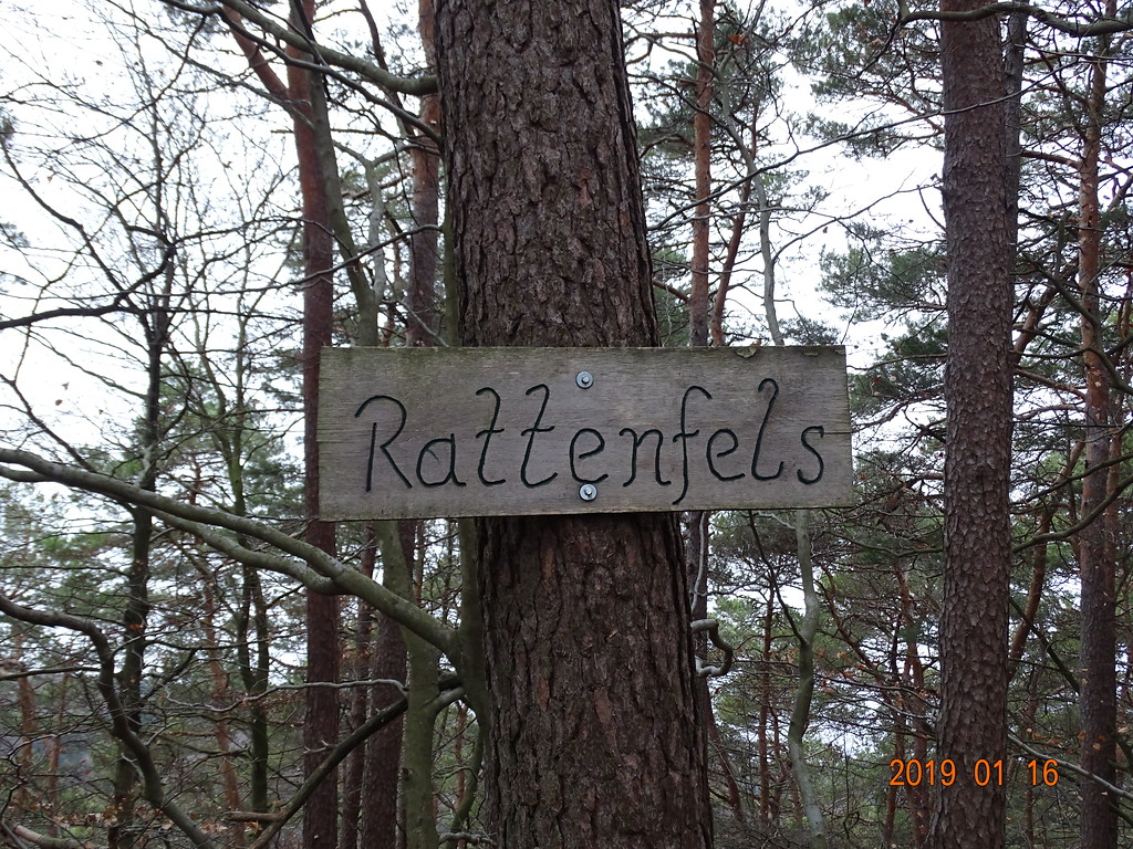 Ritterstein Nr. 164 Rattenfels bei Diemerstein (2019)