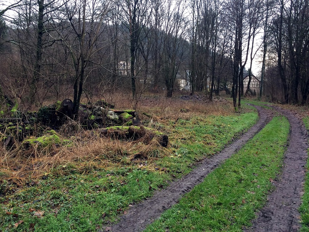 Ehemaliger Standort des Wiegehäuschens der Eisenhütte Abentheuer (2015).
