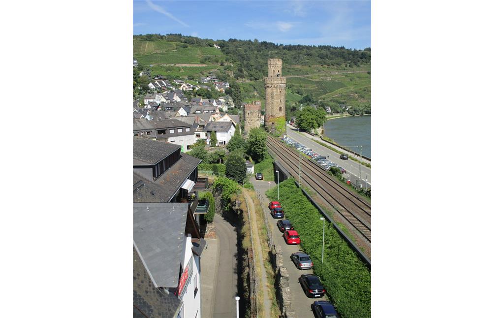 Mittelalterliche Stadtbefestigung in Oberwesel (2016): Die Stadtbefestigung wurde zwischen 1220 und 1250 errichtet.
