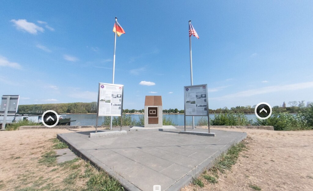 Das Denkmal Rhine River Crossing Memorial am Niersteiner Rheinufer - ein virtueller Rundgang (2022)