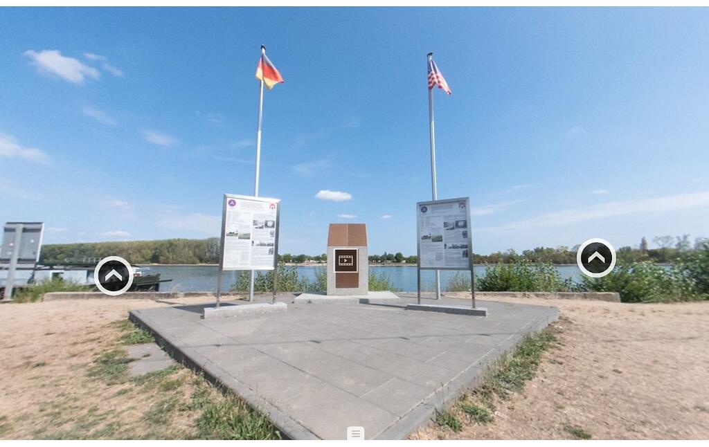 Das Denkmal Rhine River Crossing Memorial am Niersteiner Rheinufer - ein virtueller Rundgang (2022)