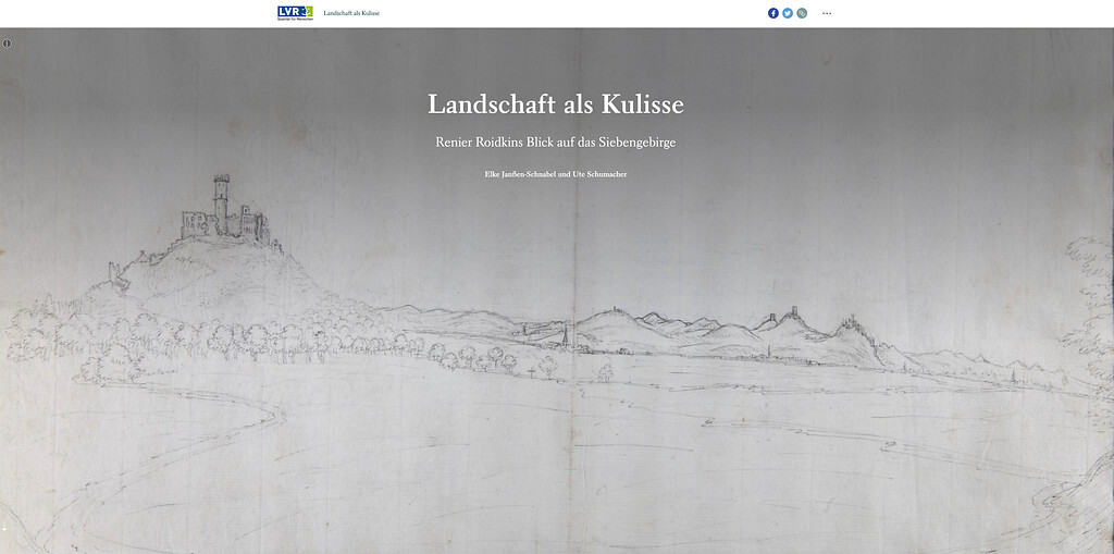 Landschaft als Kulisse - Renier Roidkins Blick auf das Siebengebirge - Eine StoryMap