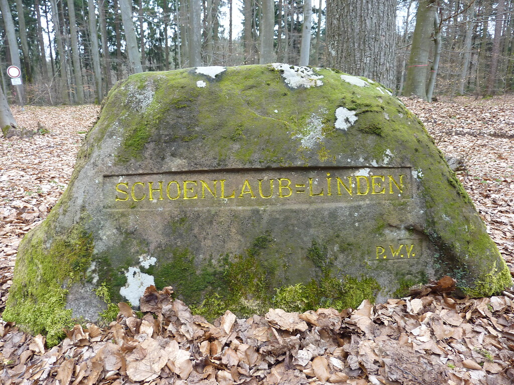 Ritterstein Nr. 131 Schoenlaub=Linden beim Waldhaus Schwarzsohl (2013)