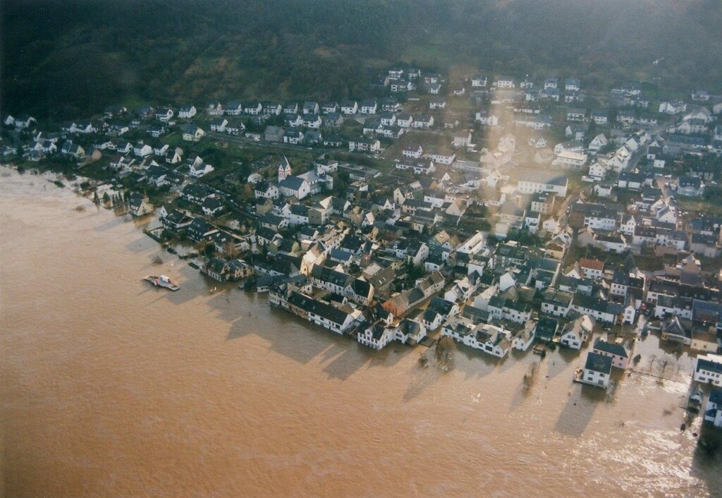 Hochwassermarke Koblenz-Lay
