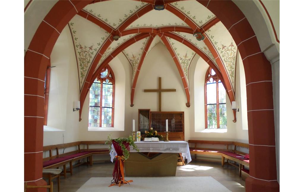 Renovierter Chrorraum der evangelischen Kirche in Seibersbach (2017)