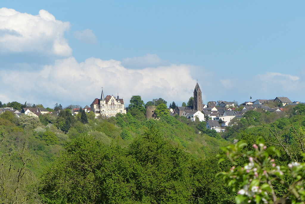 Blick auf die Ortsgemeinde Dattenberg im Landkreis Neuwied (2020)