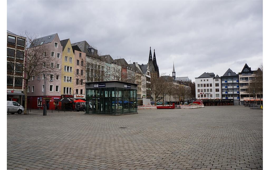 Der nördliche Teil des Heumarktes in Köln Altstadt-Nord (2022)