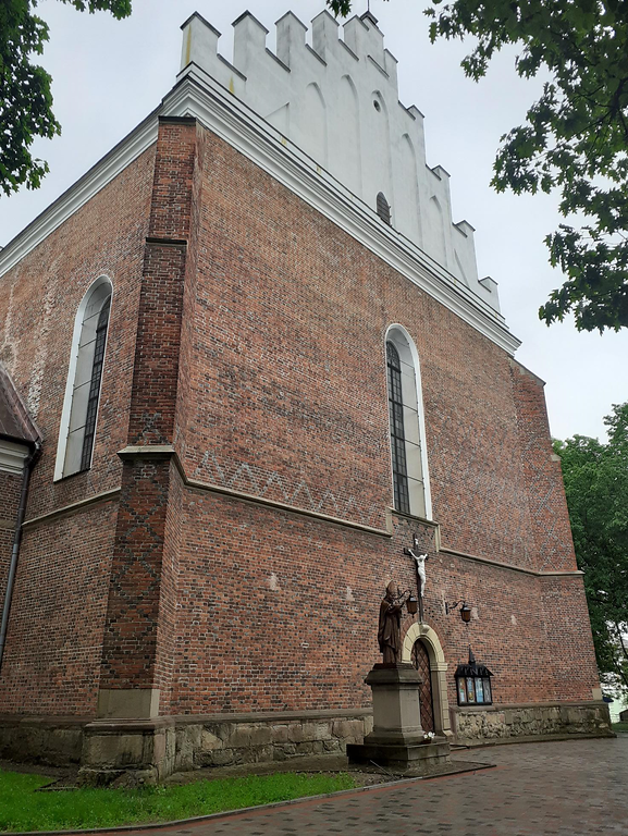 Facade of the church of St. Bartholomew in Drohobych (2021)