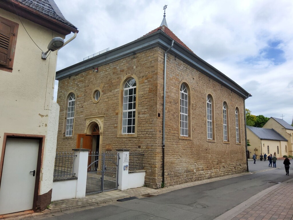 Die jüdische Synagoge in der Gymnasialstraße 9 in Bad Sobernheim (2023)
