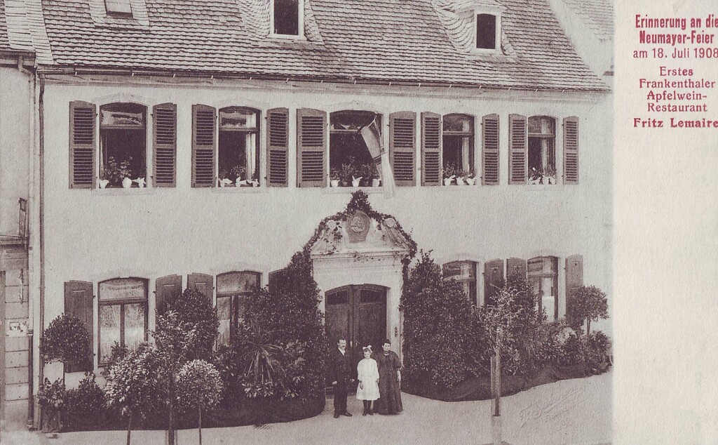 Früheres Wohnhaus Georg von Neumayers in Frankenthal (1908)
