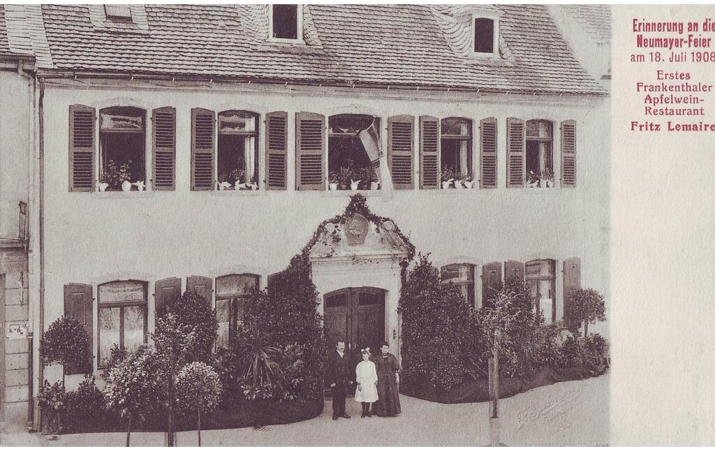 Früheres Wohnhaus Georg von Neumayers in Frankenthal (1908)