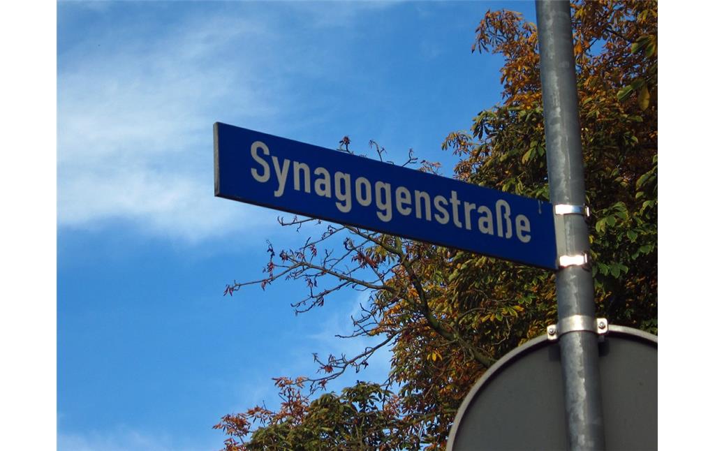 Straßenschild der heutigen Synagogenstraße in Kaldenkirchen (2013)