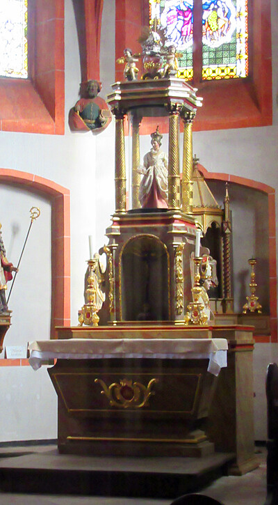 Innenansicht zum Altar im Alten Chor (2023)