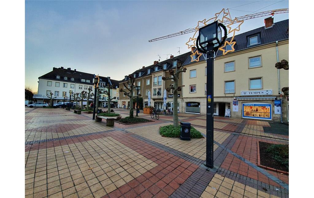 Blick auf den Marktplatz in Jülich (2019).