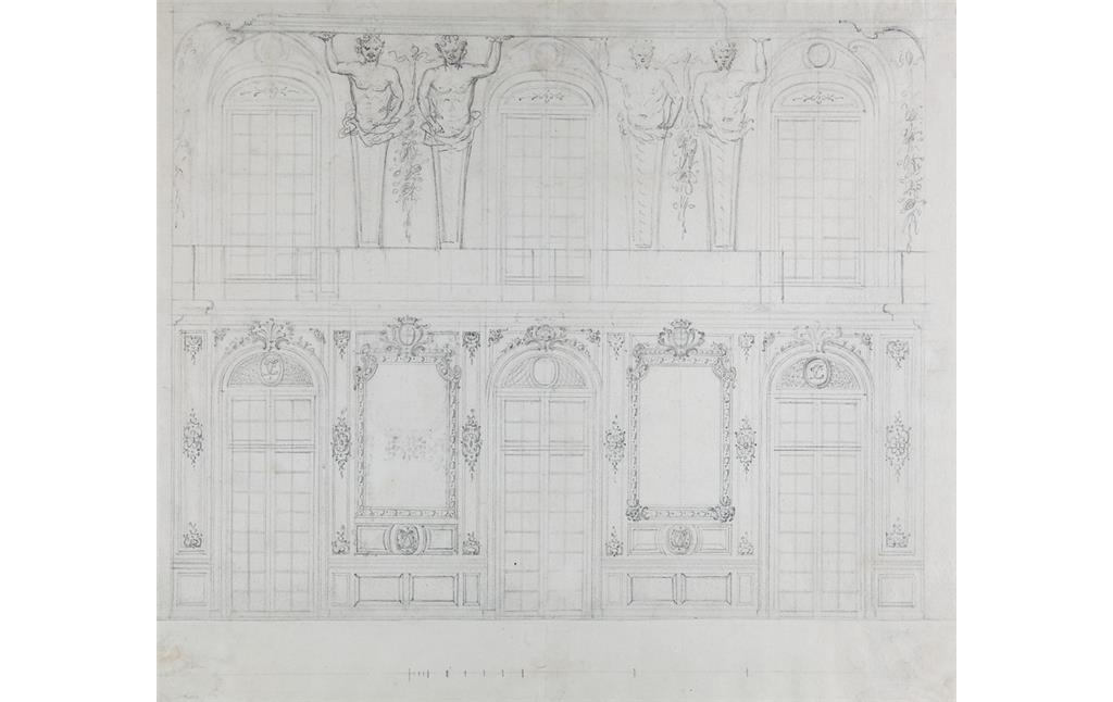 Wandentwurf für den Speisesaal der Bonner Residenz (1715-1723)