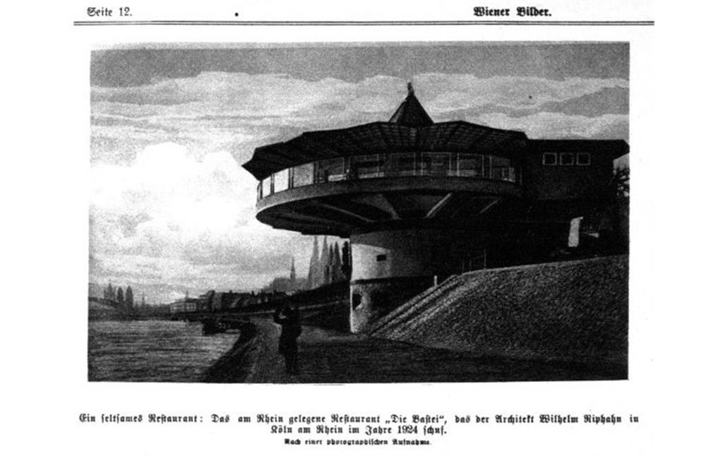 Abbildung der Kölner Bastei in der Zeitschrift "Wiener Bilder", Jahresübersicht 1927 vom 2. Januar 1927.