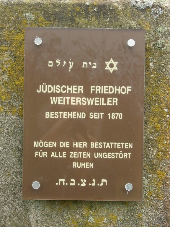 Jüdischer Friedhof in Weitersweiler (2017)