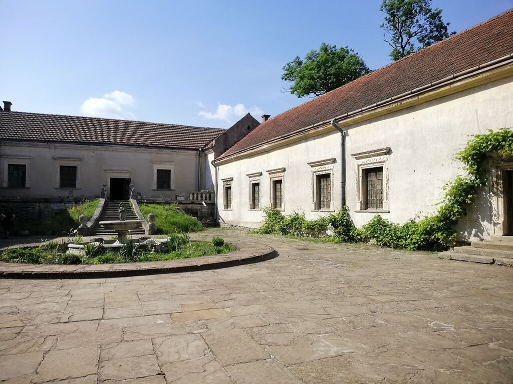 Upper courtyard of Svirzh Castle (2021)