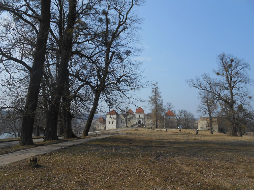 Main (southern) entrance of Svirzh Castle (2021)