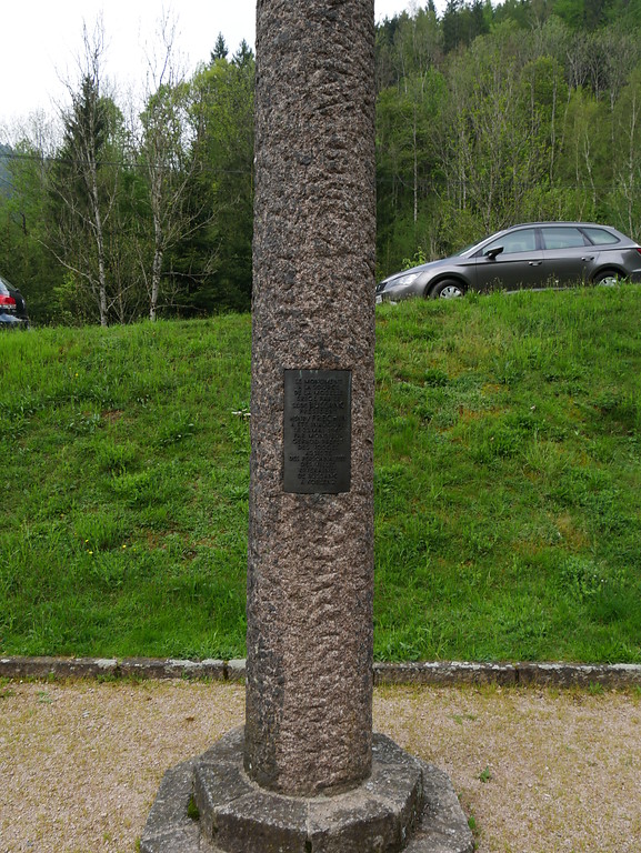 Stele an der Moselquelle bei Bussang (2016)