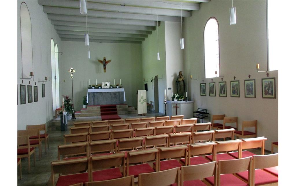 Innenraum der Kapelle Mariä Himmelfahrt in Simonskall (2017)