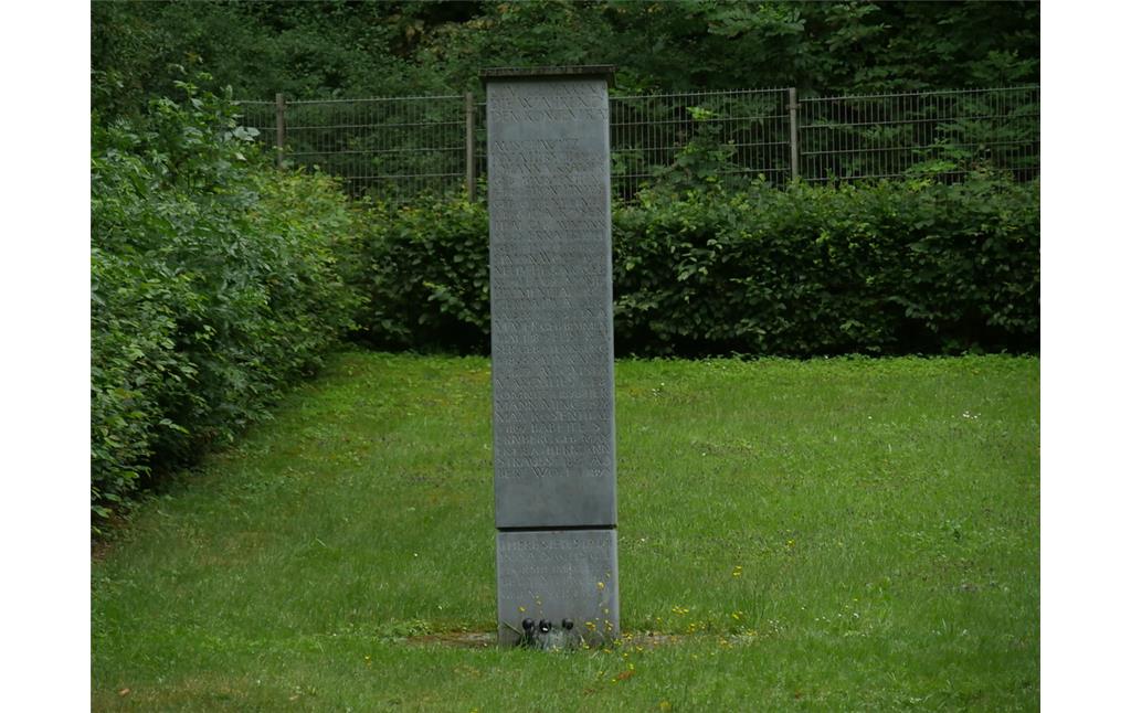 Gedenkstele auf dem jüdischen Friedhof am Schafsberg in Limburg (2017)