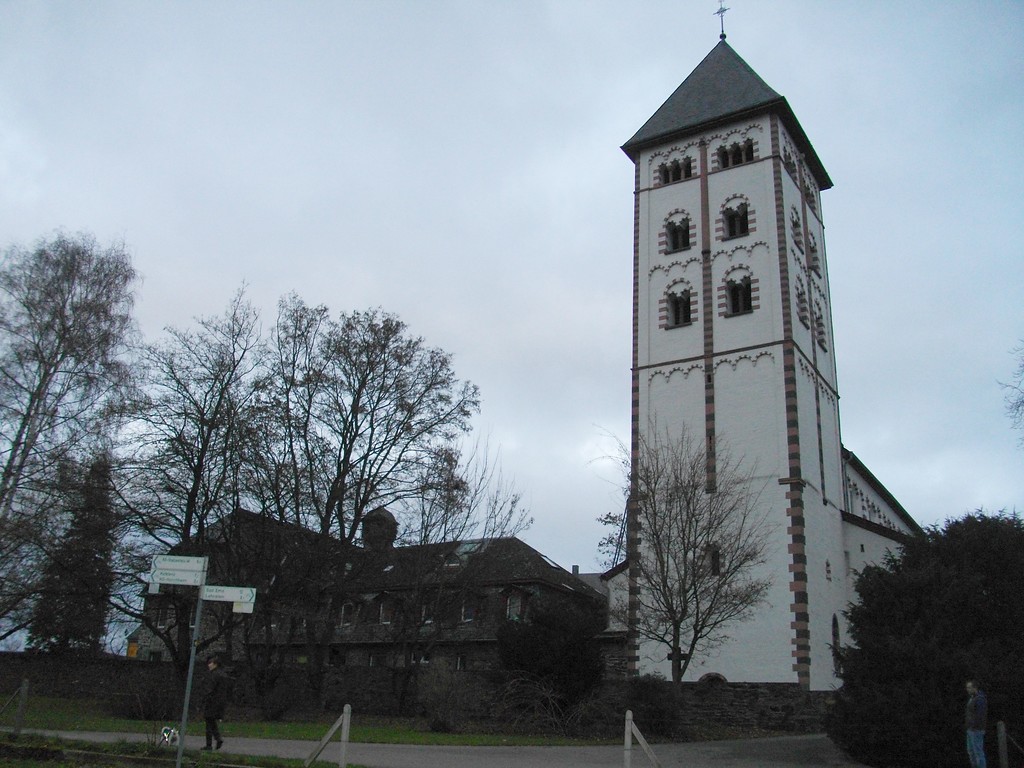 Turm der Katholischen Klosterkirche Sankt Johannis der Täufer in Niederlahnstein (2008)