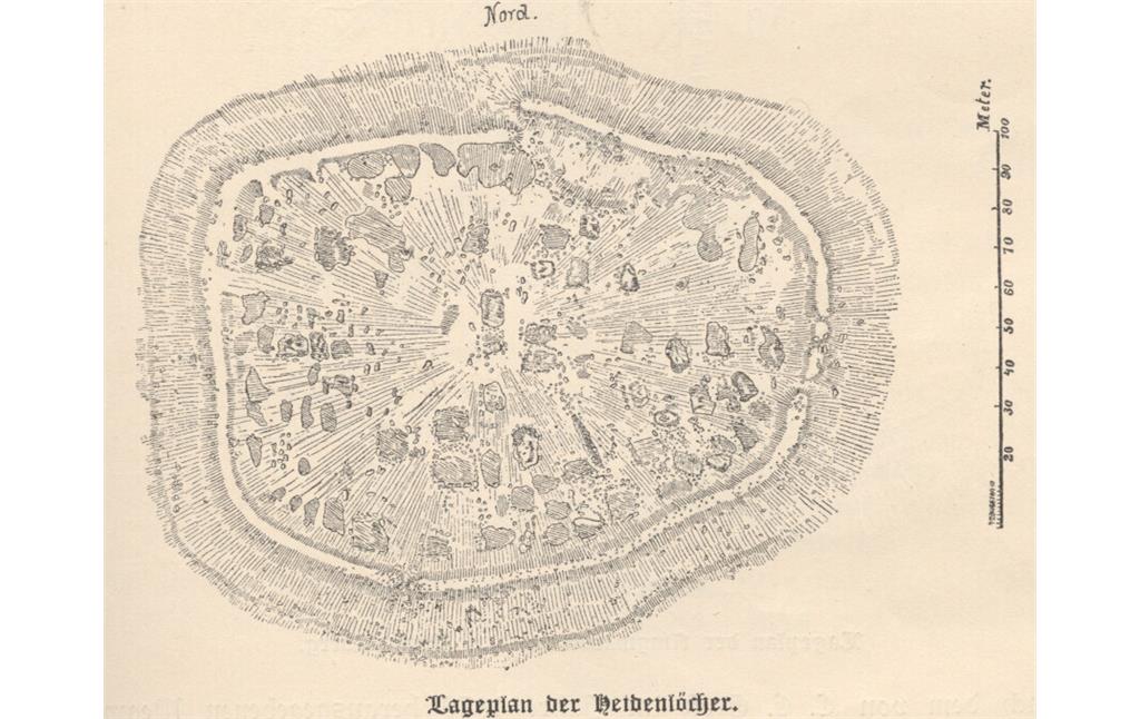 Grundriss der Heidenlöcher (1827)