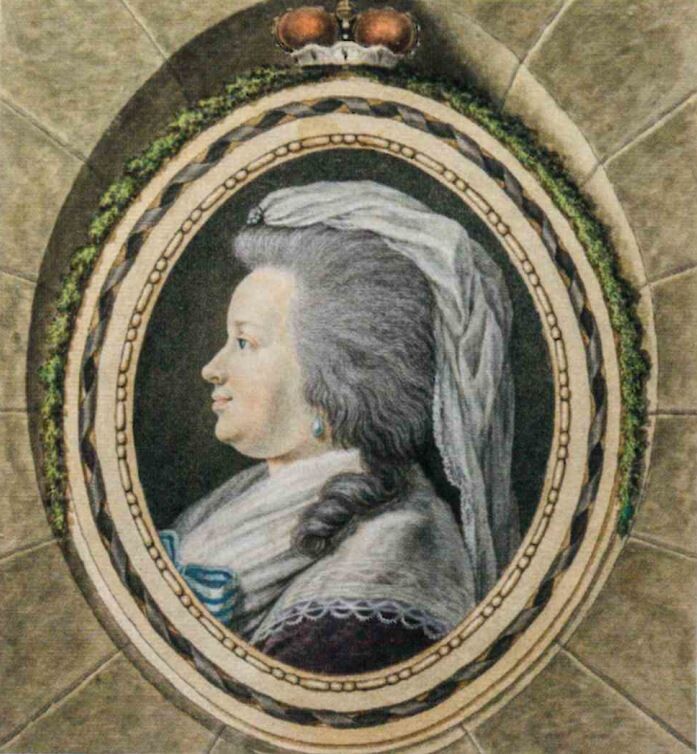Porträt der Fürstin Caroline von Nassau-Weilburg (1770er Jahre)